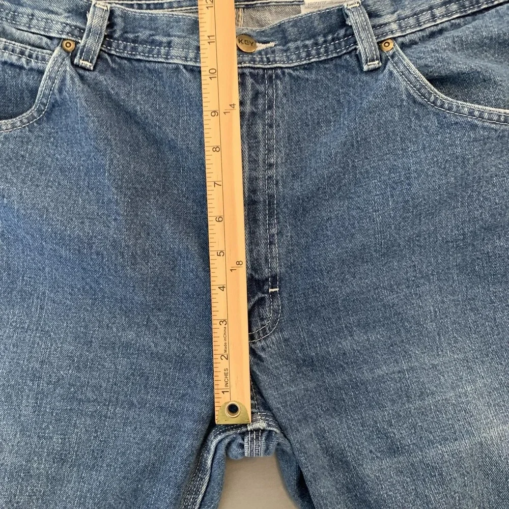Key Carpenter Jeans Mens 38x36 Blue Medium Wash Relaxed Straight Denim Pants